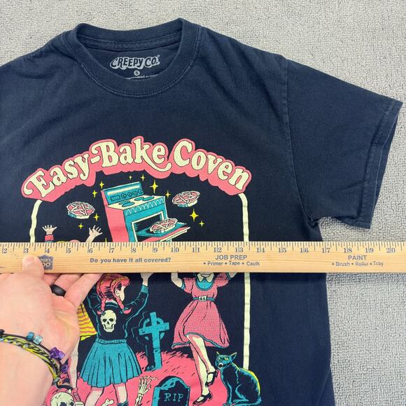 Creepy Co. T-Shirt Sz. Sm. Black Easy Bake Coven Funny Tee Witches Steven Rhodes - Picture 5 of 6